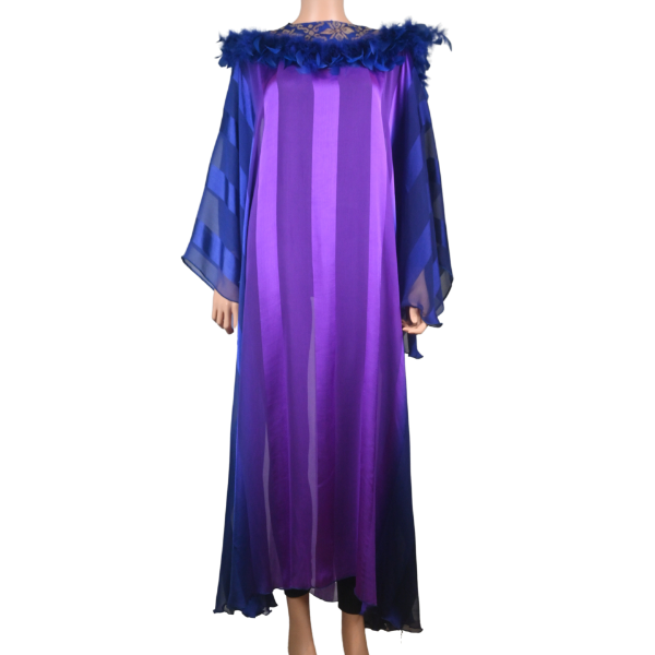 Picture of WB KAFTAN WITH SONGKET NECKLINE AND FEATHERS
